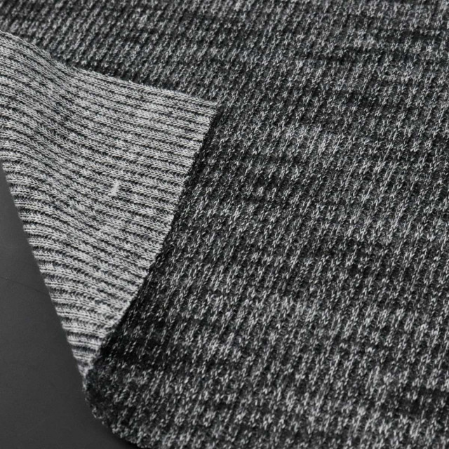 ผ้าสเวตเตอร์ RIB หางกระรอกดำขาว