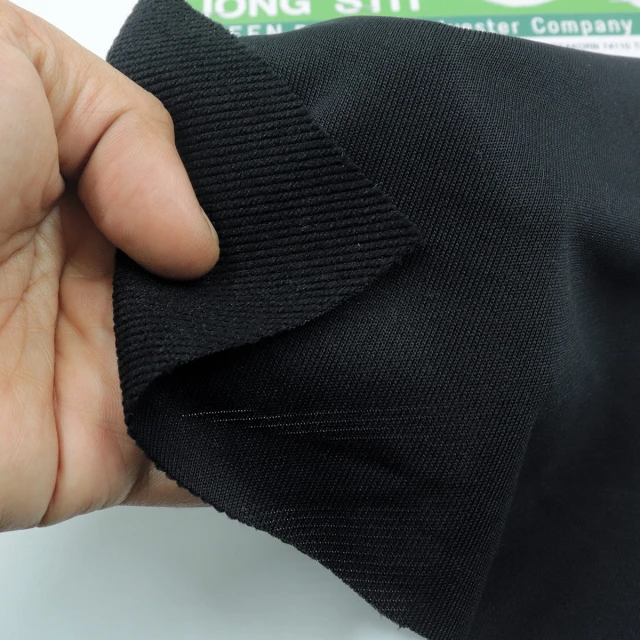 ผ้าเกล็ดปลา(ดำ)