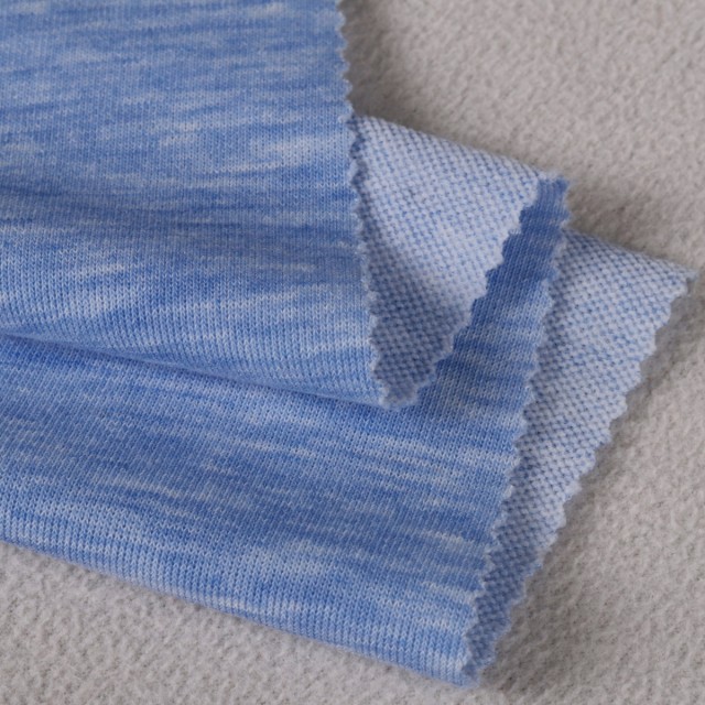 ผ้าเกล็ดปลา ฟ้าอ่อน