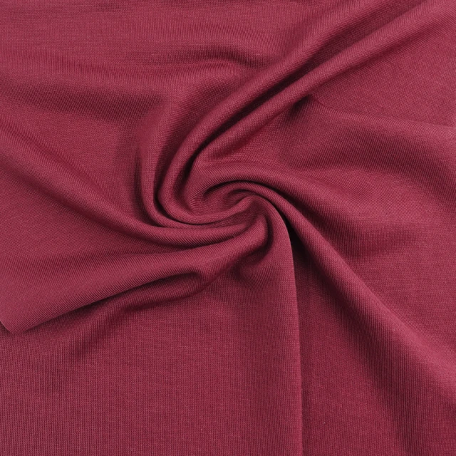 ผ้าเกล็ดปลา180gsm.(เลือดหมู)