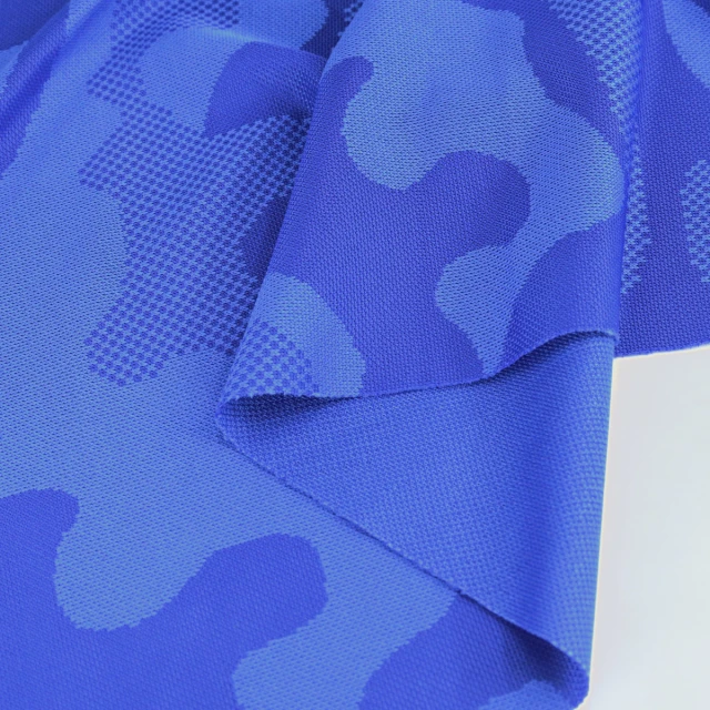 ผ้าแจ็คการ์ด(Blue TM26)