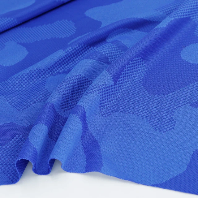 ผ้าแจ็คการ์ด(Blue TM26)