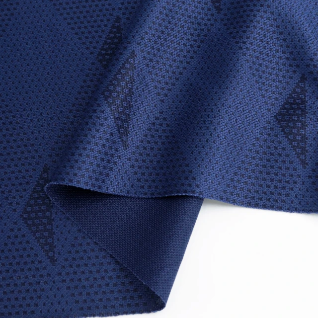 ผ้าแจ็คการ์ด(Navy)