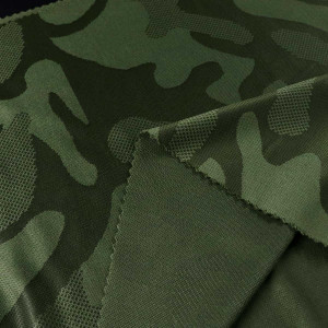 ผ้าแจ็คการ์ด(Military Green)