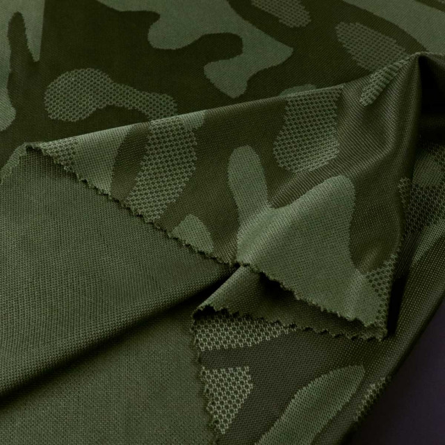 ผ้าแจ็คการ์ด(Military Green)