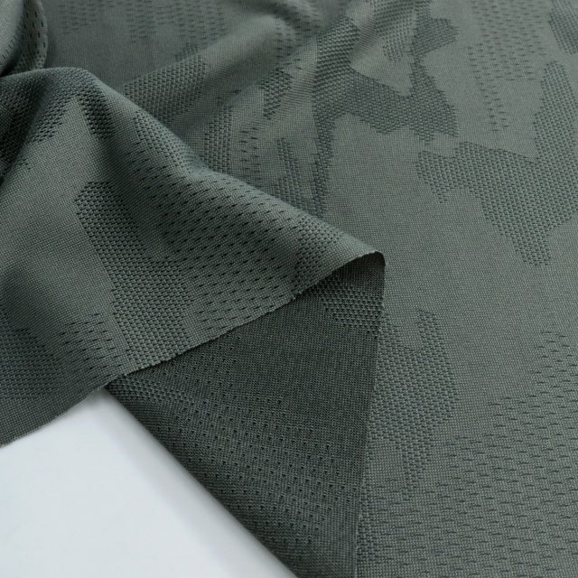 ผ้าแจ็คการ์ดทหาร(D.Grey)