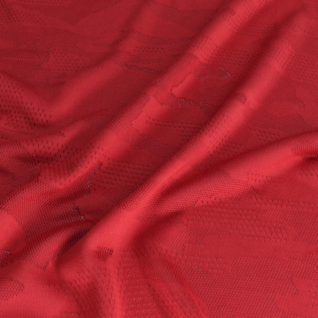 ผ้าแจ็คการ์ดทหาร(แดง)