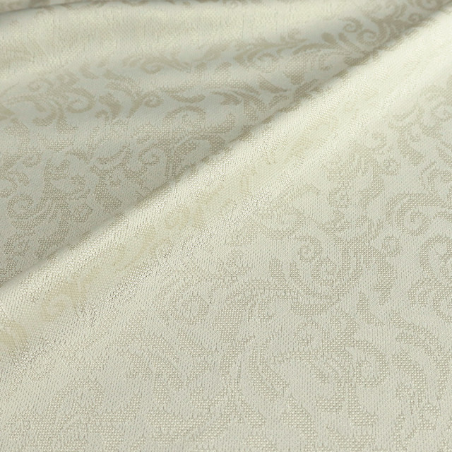 ผ้าแจ็คการ์ดลูกไม้ (ครีม)
