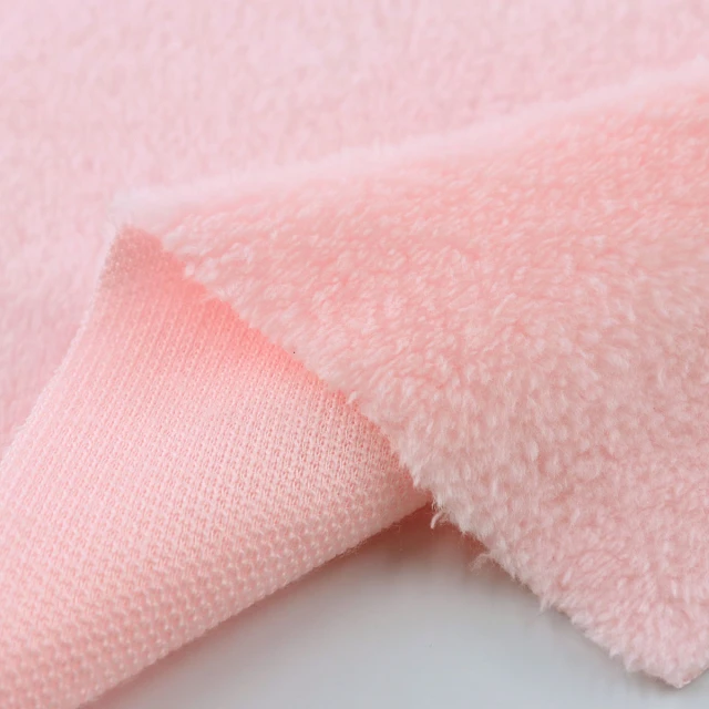 ผ้าโพลีบัวหน้าเดียว(ชมพู)